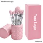 Daily brush set Makeup Brush Set, 11PCS Silver Glitter Crystal Make Up Brush