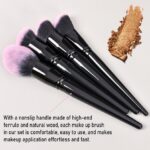 Professional Makeup Brush Set 18Pcs Pro Deluxe Makeup Brushes set with Make up Brush Holder