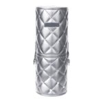 Brush Holder Portable Makeup Brush Case,Pu Leather Makeup Brush Holder with Button,Travel Cup Storage Dustproof Makeup Cosmetic Bags