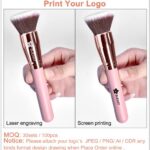 Foundation Brush Foundation Brush For Liquid Makeup :Angled & Flat Top Kabuki Brush Synthetic Professional Makeup Brush For Liquid,Cream,and Powder-Buffing,Blending,Flawless Face Brush