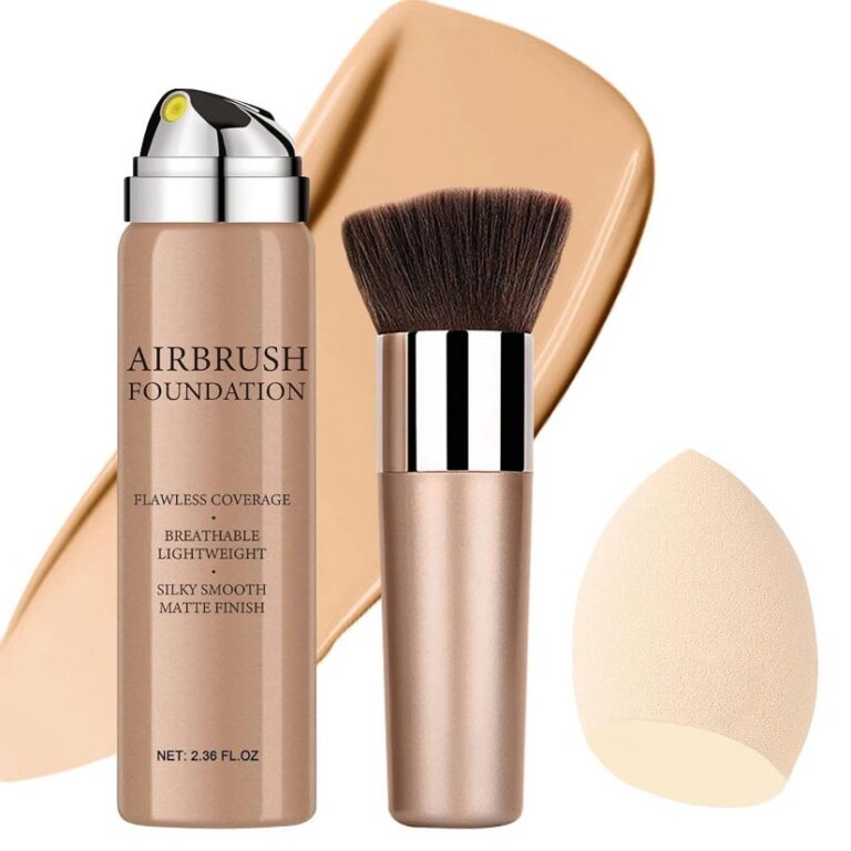 Foundation Brush Champagne Gold Angled Foundation Brush